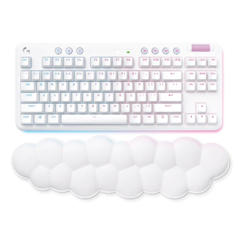Teclado Gamer Logitech G715 Aurora White Mechanical RGB WiFi