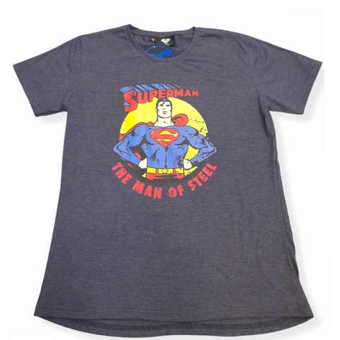 Remera Superman Clasica Gris (DC)