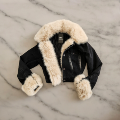 Imagen de CAM97 CAMPERA IMPORTADA JEAN PIEL NEGRO