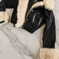 CAM97 CAMPERA IMPORTADA JEAN PIEL NEGRO