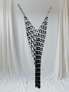 V556 VESTIDO IMPORTADO CRISTAL NEGRO - comprar online