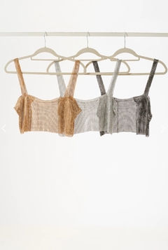 T1536 TOP IMPORTADO RECTO STRASS - Mora Mia