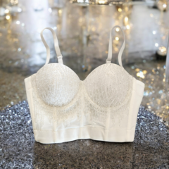 T837 BUSTIER IMPORTADO CANUTILLO BLANCO - comprar online