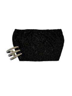 T1178 BANDO LENTEJUELAS NEGRO - comprar online