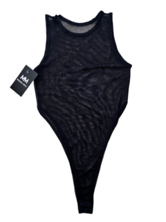 B469 BODY TUL CAVADO NEGRO