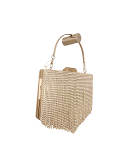 ACC14 CLUTH STRASS COLGANTE PLATA - comprar online