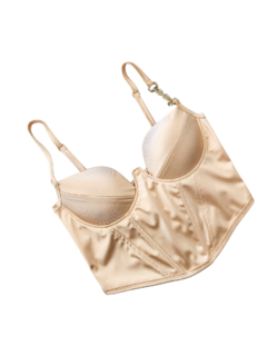 T1584 CORSET IMPORTADO MAGA SATEN CHAMPAGNE en internet