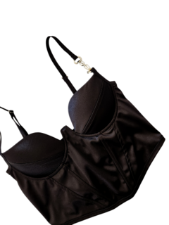 T1584 CORSET IMPORTADO MAGA SATEN/PICO - Mora Mia