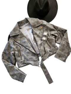 CAM3/CAM114 CAMPERA CORTA LONDON GRIS - Mora Mia
