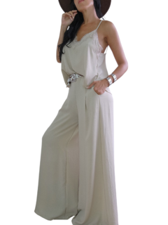 P10 MEGA PALAZZO PINZA BEIGE