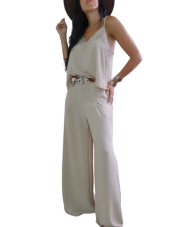 P10 MEGA PALAZZO PINZA BEIGE en internet