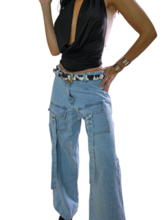 P237 PANTALON OVER JEAN CARGO - comprar online