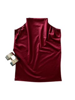 (T50) (T1643) REMERA POLERA FRUNCE - Mora Mia