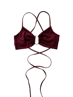 T1617 TOP CROP U HEB NIEVE - Mora Mia