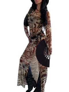 V504 MAXI VESTIDO BATIK CHOCO en internet
