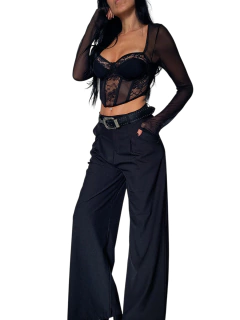 P243 PANTALON SASTRE NEGRO - tienda online