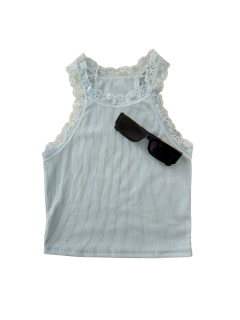 T1789 TOP MORLEY AMERICANO PUNTILLA - tienda online