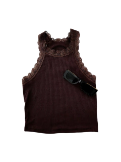 T1789 TOP MORLEY AMERICANO PUNTILLA - Mora Mia