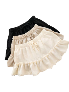 M523 POLLERA LINO PUNTILLA/RECORTE - comprar online