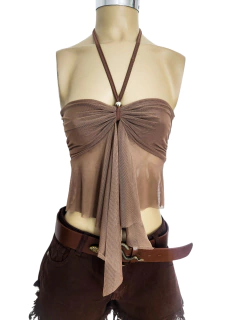 T1785 TOP BANDO TUL BOLITA - Mora Mia