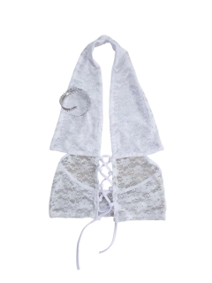 T1802 TOP MARYLIN ENCAJE ACORDONADO - comprar online