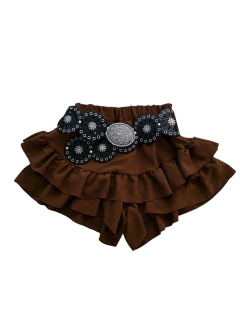 SH338 SHORT VOLADO CREP - Mora Mia