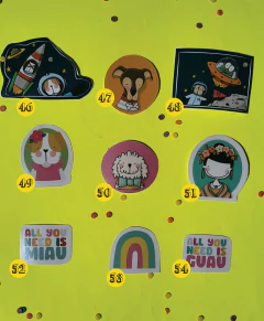 Promo x 5 STICKERS vinilo - Say Ilustracion