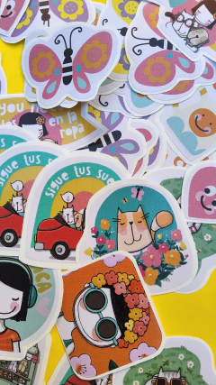 Promo x 5 STICKERS vinilo en internet