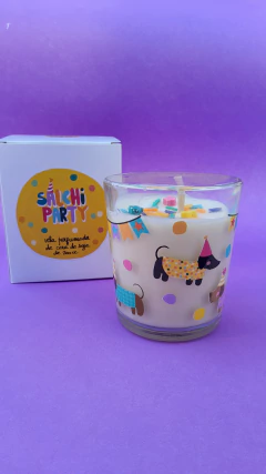 Vela de soja • Salchi party - Say Ilustracion