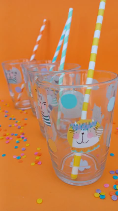 Vasos FESTEJEMOS ENCHULADOS pack x 4