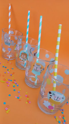Imagen de Vasos FESTEJEMOS ENCHULADOS pack x 4