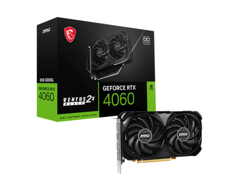PLACA DE VIDEO MSI RTX 4060 VENTUS 2X BLACK 8GB OC