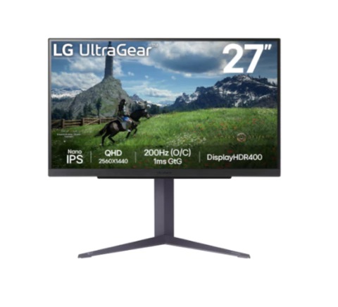MONITOR LG GAMER 27" 27GS85Q-B NANO IPS QHD 180HZ