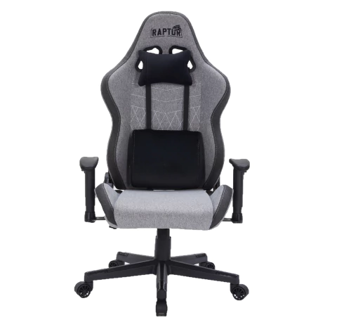 SILLA GAMER RAPTOR THRONE R1 TELA GRIS