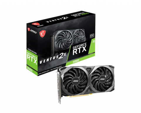 PLACA DE VIDEO MSI RTX 3060 VENTUS 2X 12GB OC