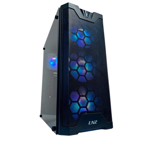 GABINETE LNZ Y11 VIDRIO TEMPLADO + 4 FAN ARGB