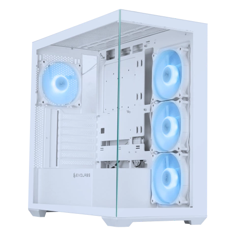 GABINETE EVOLABS PROGRESSION WHITE EVO-305AW + 4 FAN ARGB