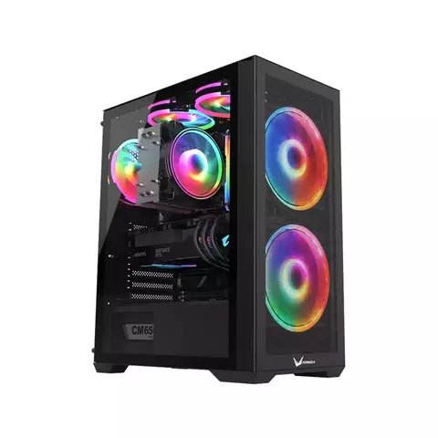 GABINETE FORMULA V AIR POWER G5 DUO BLACK + 3 FANS FRGB