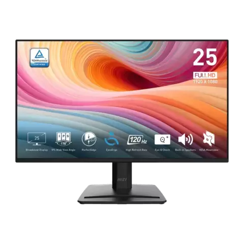 MONITOR MSI 25" PRO MP252 E2 FHD 120HZ 1MS IPS HDMI VGA