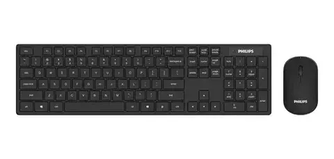 TECLADO + MOUSE PHILIPS INALAMBRICO C602 BLACK