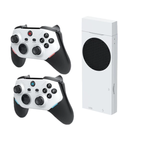 CONSOLA GAME STICK M88 JUEGOS RETROS PS1 PS2 + JOYSTICK RECARGABLES