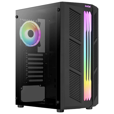 GABINETE AEROCOOL PRIME G BK V2 + FAN RGB