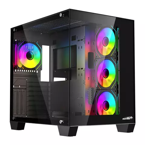 GABINETE SENTEY A35 PWM BLACK + 4 FAN ARGB
