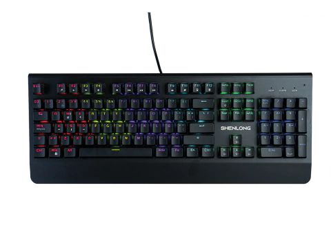 TECLADO SHENLONG GAMING MECANICO MK9600SB SWITCH BLUE