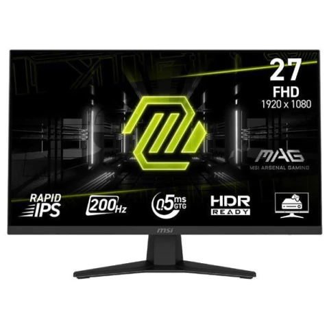 MONITOR GAMER MSI 27" MAG 274F FHD RAPID IPS 200HZ 0.5MS HDMI DP