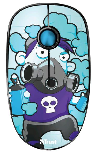 MOUSE INALAMBRICO TRUST SKETCH AZUL SILENT