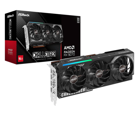 PLACA DE VIDEO ASROCK CHALLENGER RX 9070 CL 16GB