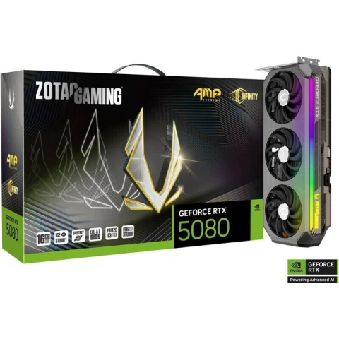 PLACA DE VIDEO ZOTAC RTX 5080 16GB AMP EXTREME INFINITY GDDR7