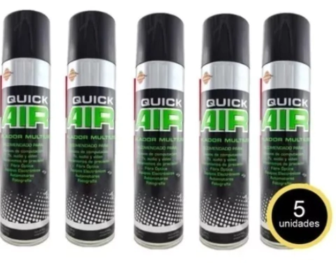 AIRE COMPRIMIDO AEROSOL CHEMITEC 400GR PACK X 5 UNIDADES