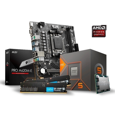 COMBO ACTUALIZACION PC AMD RYZEN 5 8600G + A620M + 32GB DDR5